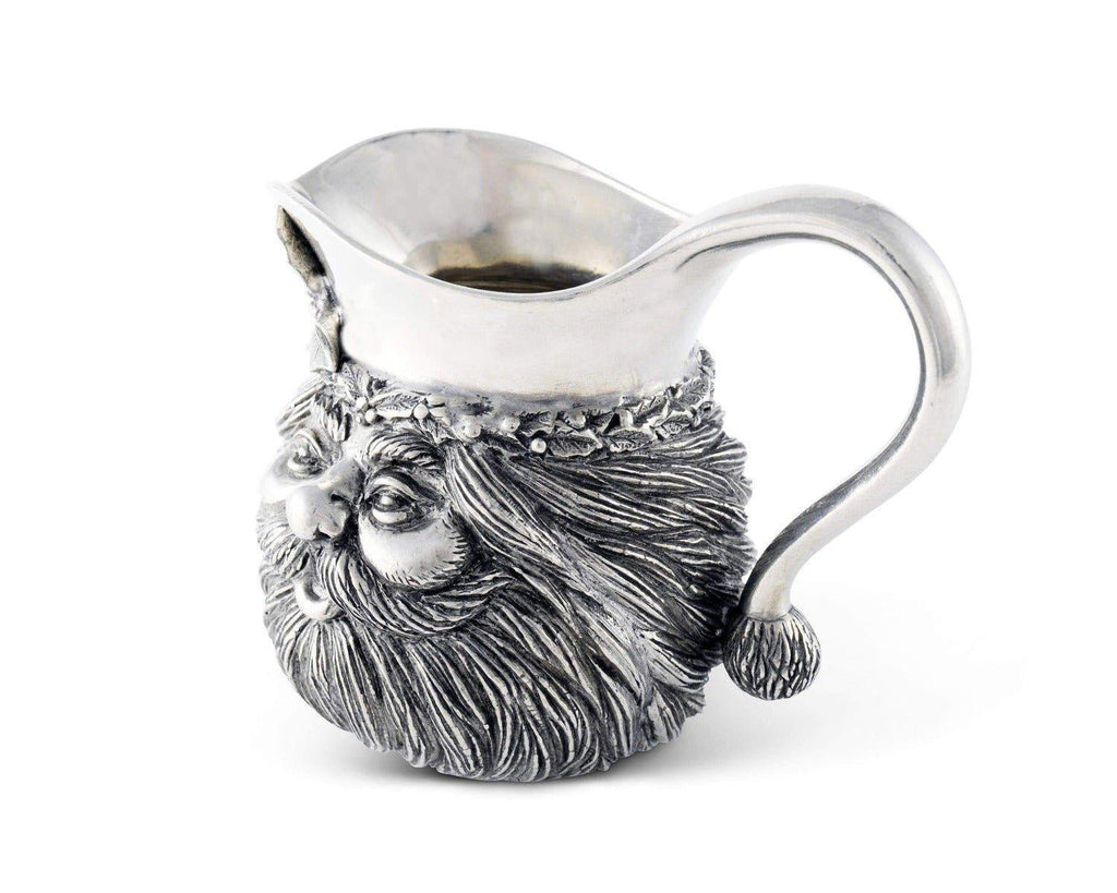 Pewter Santa Creamer Serveware Great for Holiday Entertaining - Serveware - The Well Appointed House
