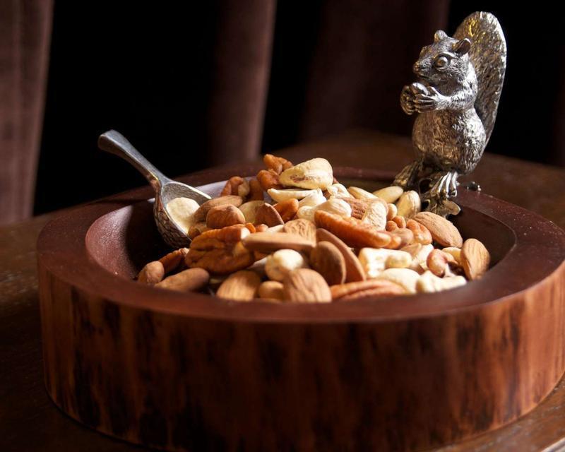Pewter Standing Squirrel Nut Bowl & Scoop - Serveware - The Well Appointed House