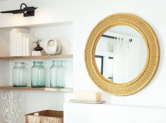 Pierre Rattan Mirror - Wall Mirrors - The Well Appointed House