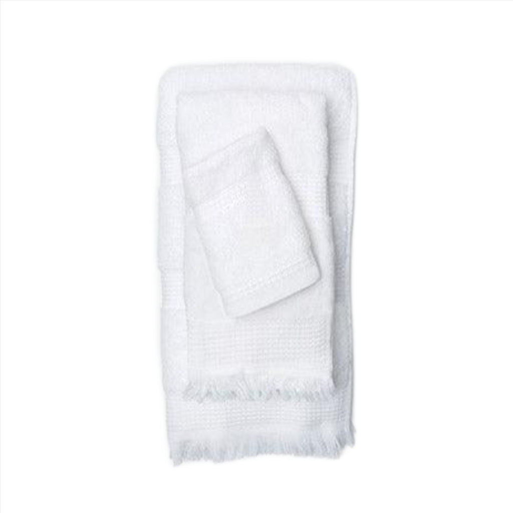 Pigeon & Poodle Annecy Plush Cotton Towel Set in White - Bath Towels - The Well Appointed House