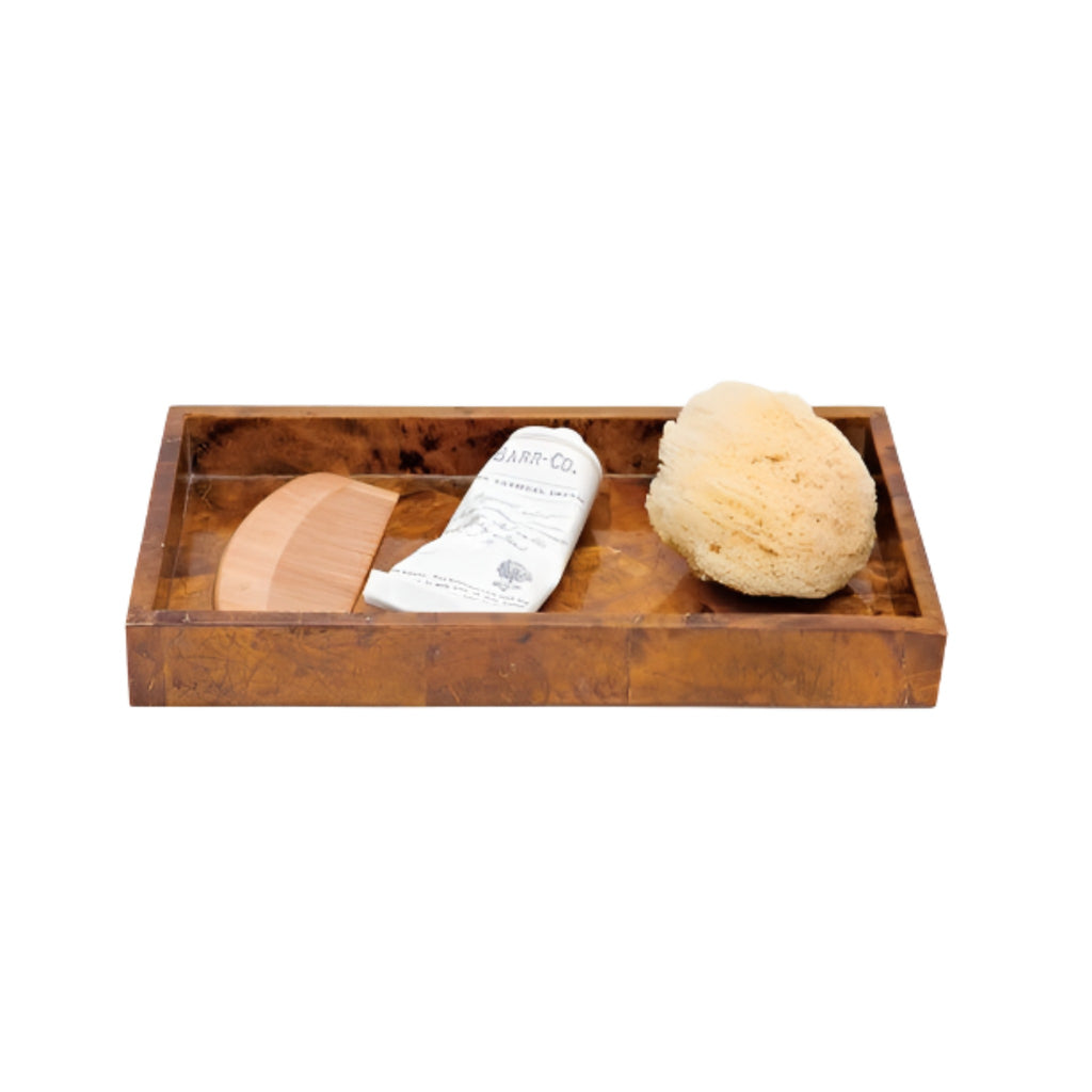 Pigeon & Poodle Cannes Young Pen Shell Finish Vanity Tray - Bath Accessories - The Well Appointed House