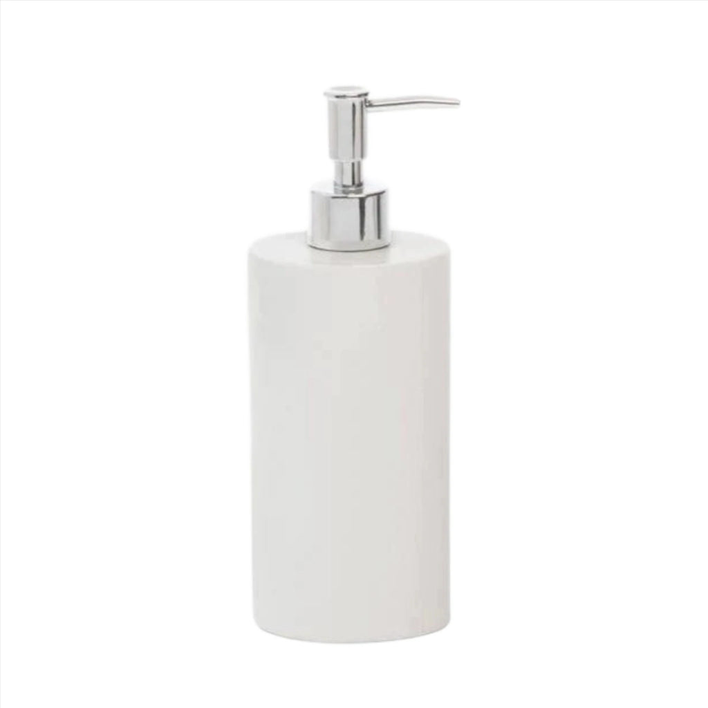 Pigeon & Poodle Cordoba White Ceramic Soap Pump Dispenser - Bath Accessories - The Well Appointed House
