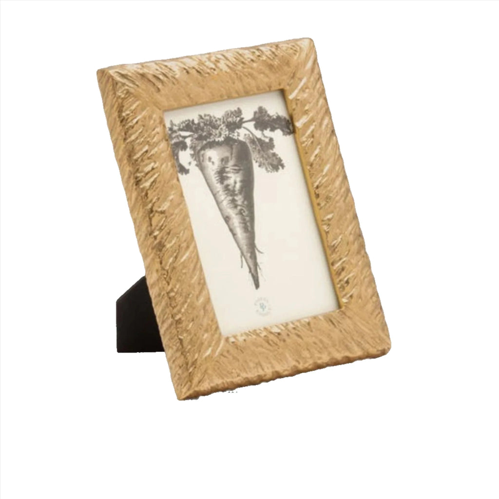 Corinth Textured Brass Picture Frame - The Well Appointed House