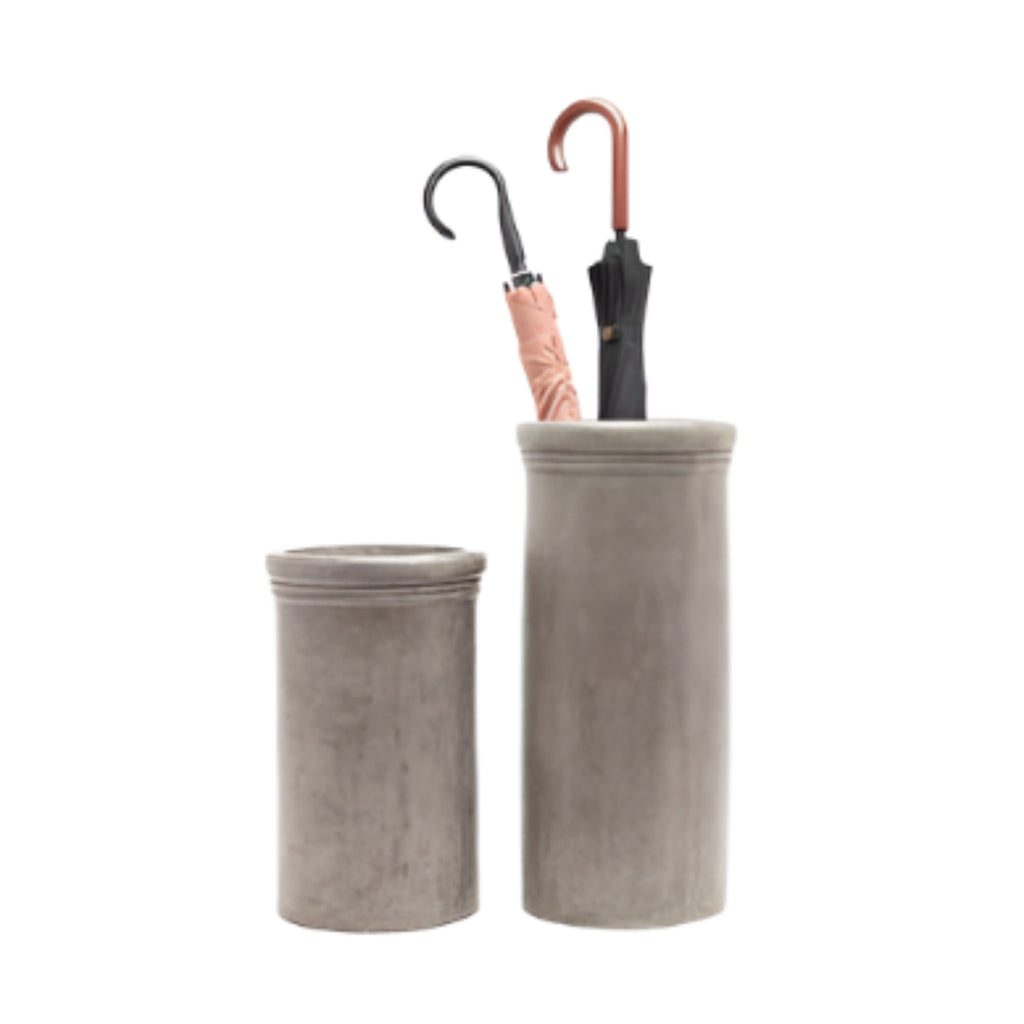 Pigeon & Poodle Elrick Large Dark Grey Concrete Umbrella Stand - Umbrella Stands - The Well Appointed House