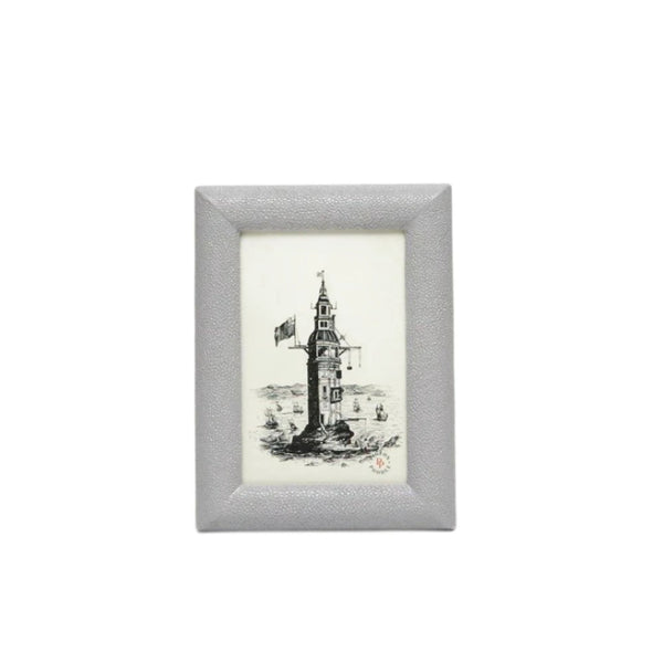 Faux Shagreen Oxford Frame in Ash Grey – The Well Appointed House