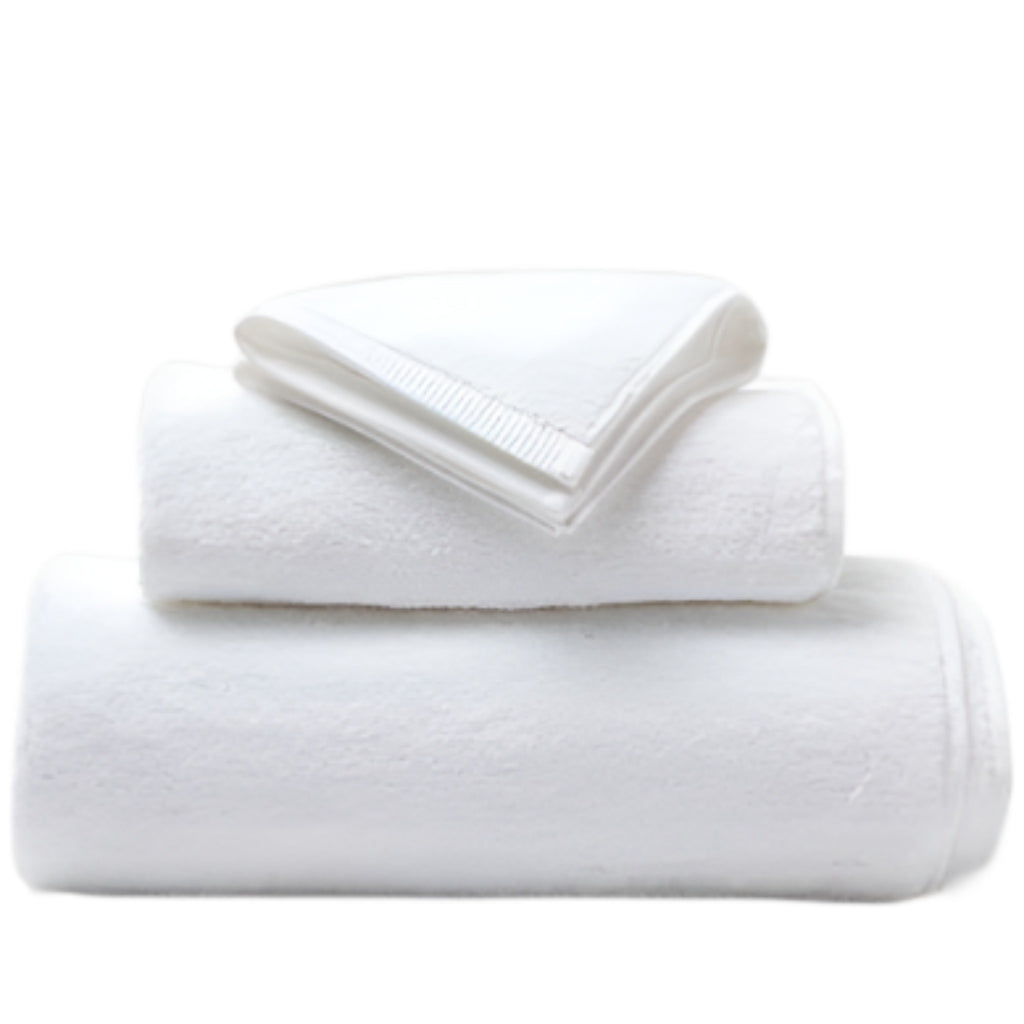 Pigeon & Poodle Geneva Cotton Luxury Towel Set in White - Bath Towels - The Well Appointed House