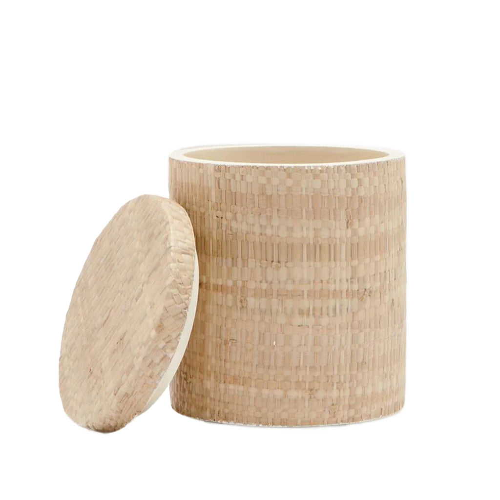 Pigeon & Poodle Ghent Woven Raffia Canister - Bath Accessories - The Well Appointed House