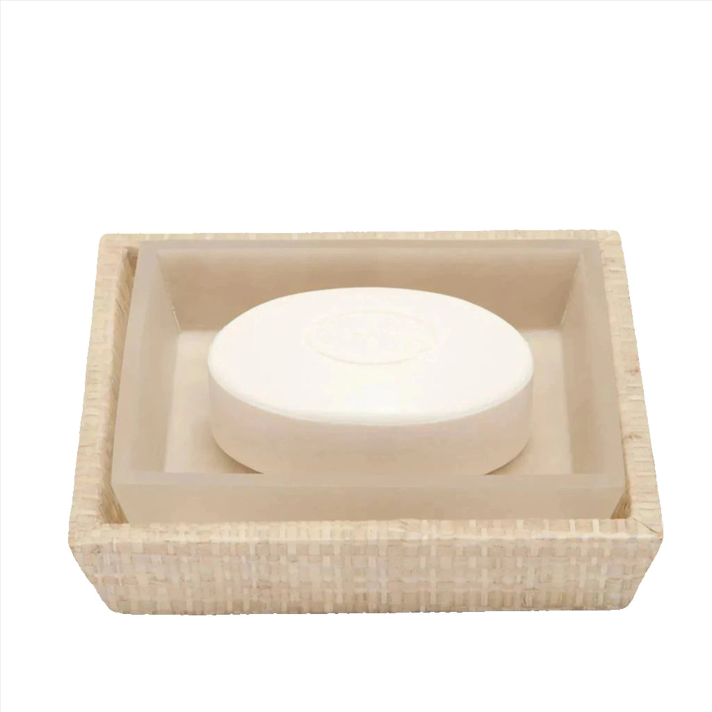 Pigeon & Poodle Ghent Woven Raffia Soap Dish - Bath Accessories - The Well Appointed House