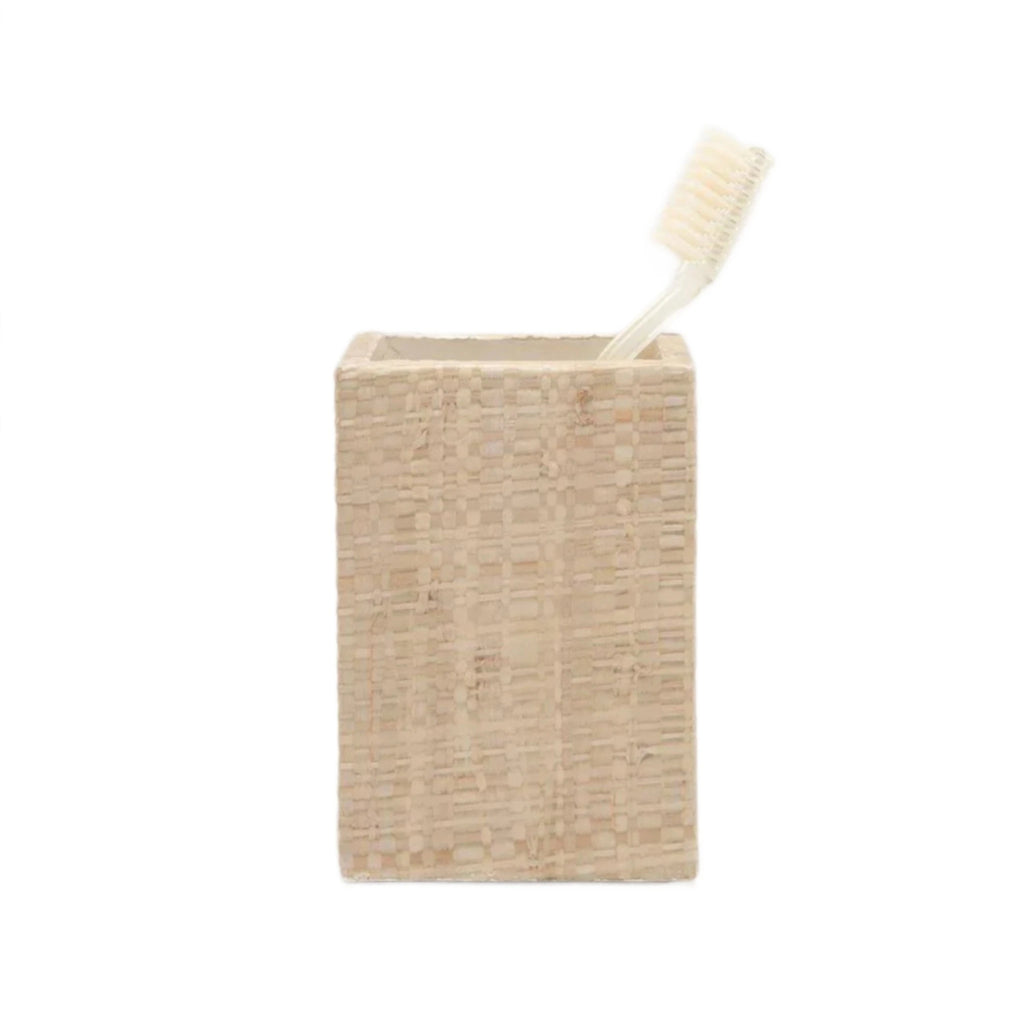 Pigeon & Poodle Ghent Woven Raffia Tooth Brush Holder - Bath Accessories - The Well Appointed House