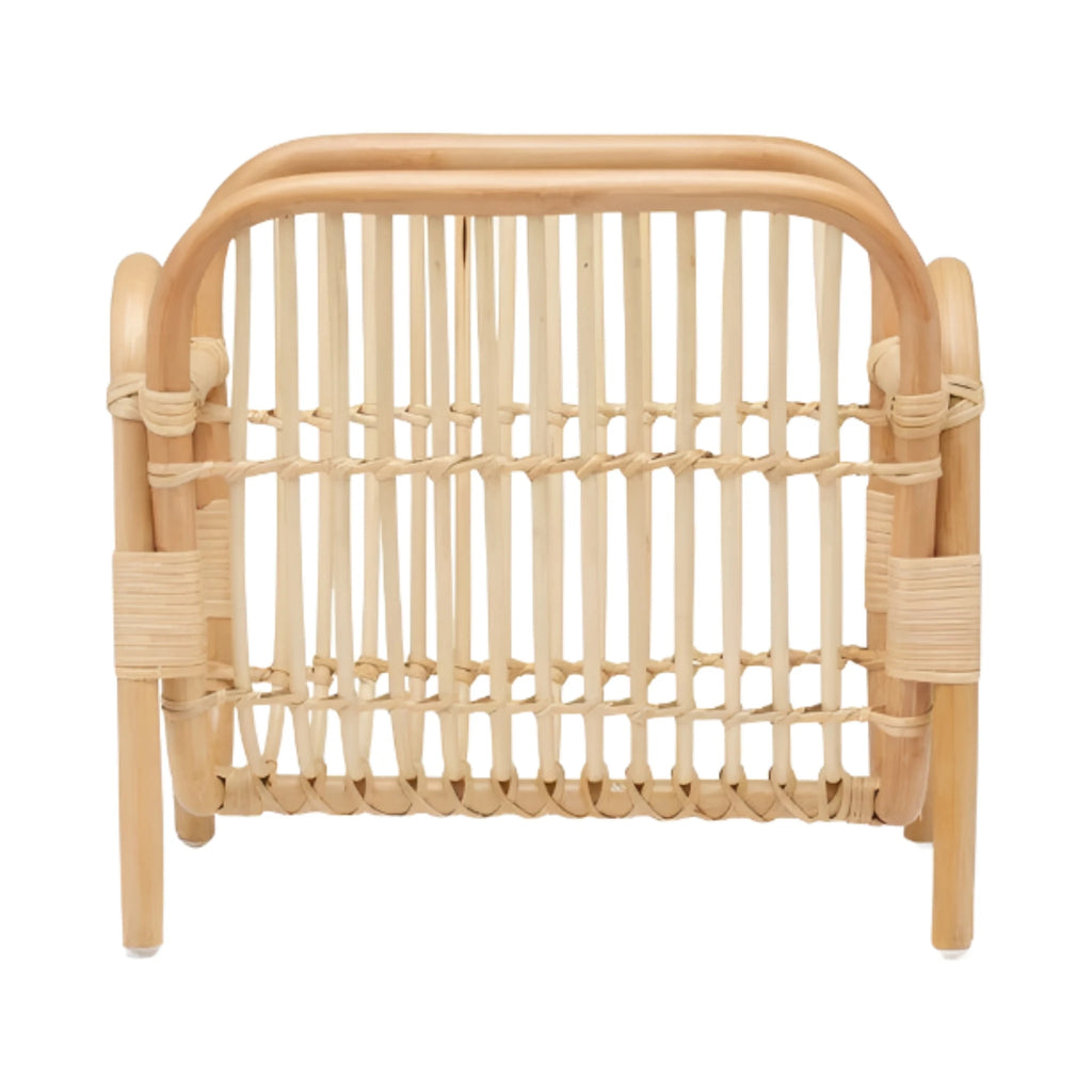 Pigeon & Poodle Makassar Light Natural Rattan Magazine Rack - Magazine Racks - The Well Appointed House