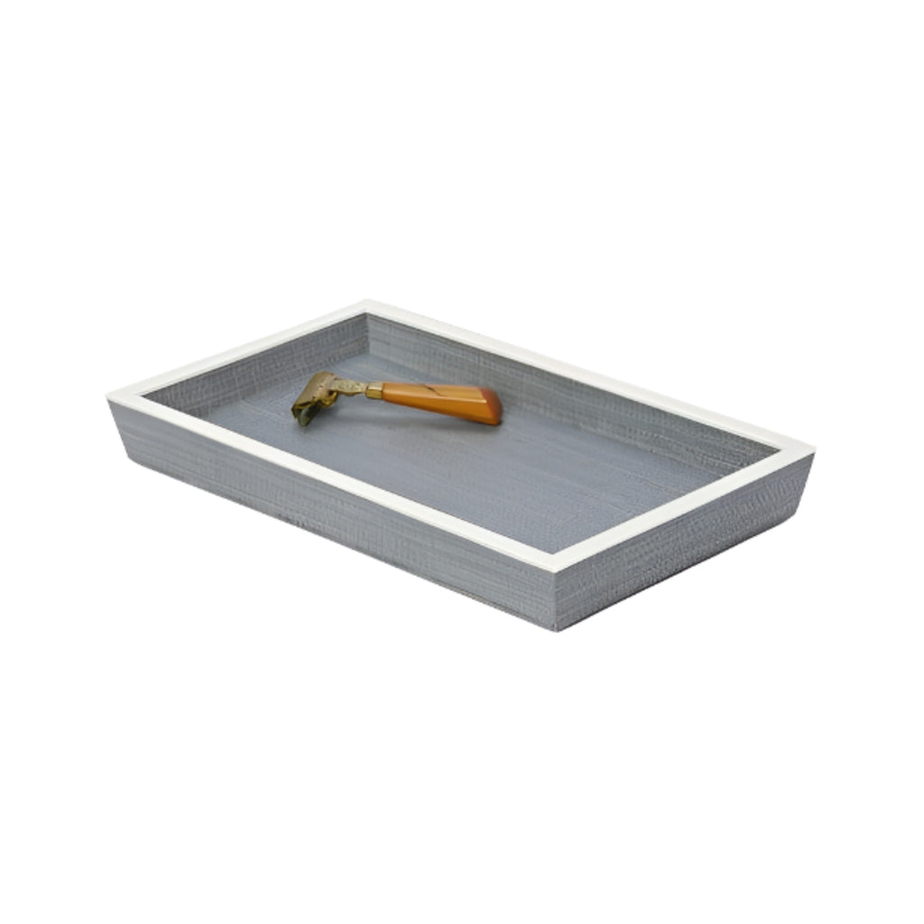 Pigeon & Poodle Steel Blue Maranello Vanity Tray - Bath Accessories - The Well Appointed House