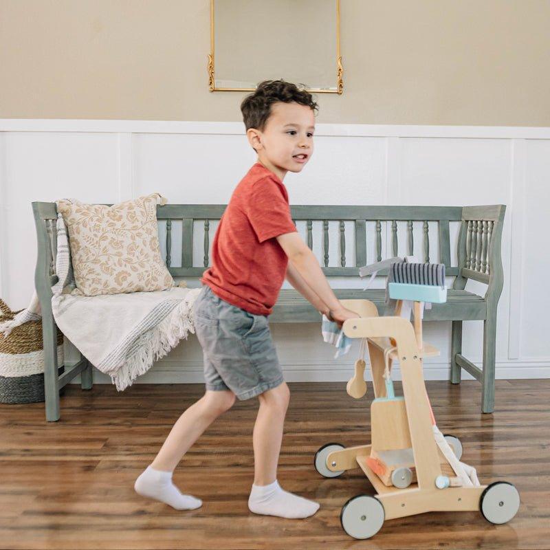 Pine Smart Cleaning Cart for Kids - Little Loves Pretend Play - The Well Appointed House