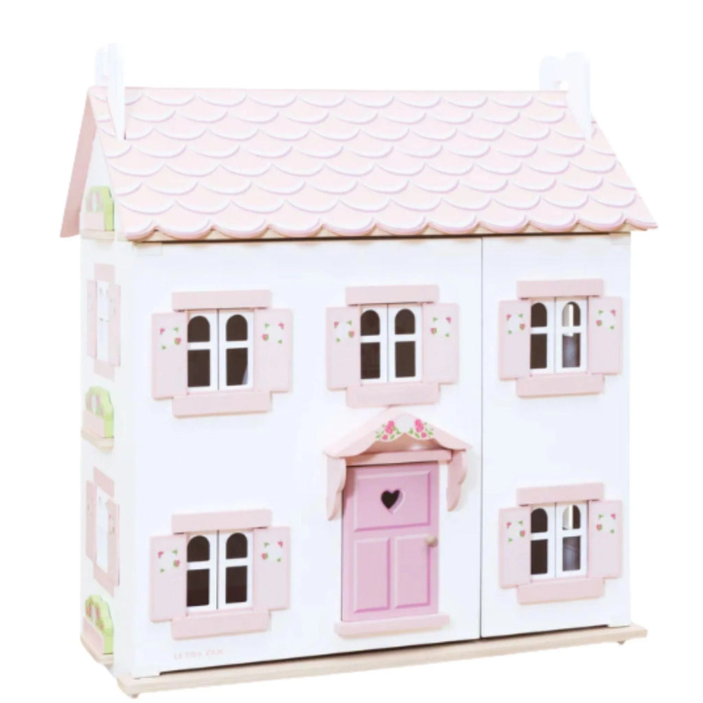 Pink & White Sophie's Wooden Dollhouse - Little Loves Dollhouses - The Well Appointed House
