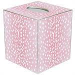 Pink Antelope Wastepaper Basket and Optional Tissue Box Cover - Wastebasket Sets - The Well Appointed House