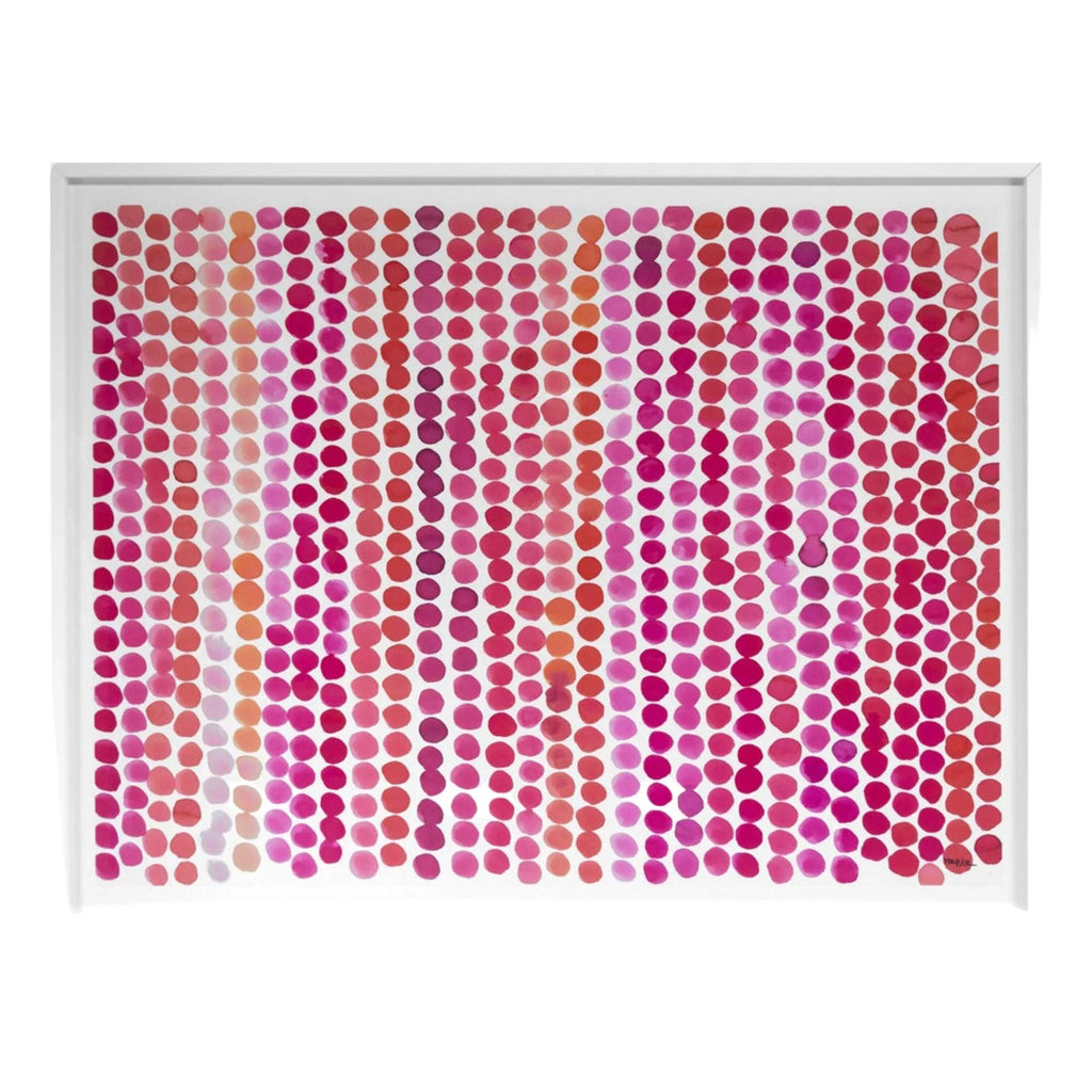 Pink Dots Framed Wall Art - Paintings - The Well Appointed House