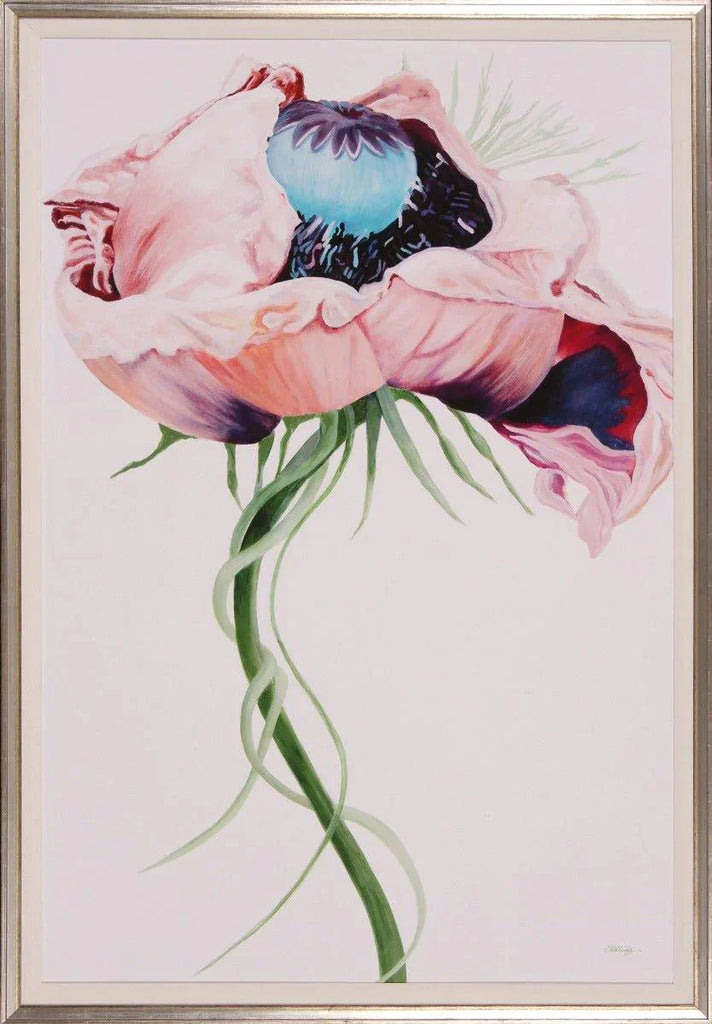 Pink Paris Poppy Flower II Wall Art - Paintings - The Well Appointed House
