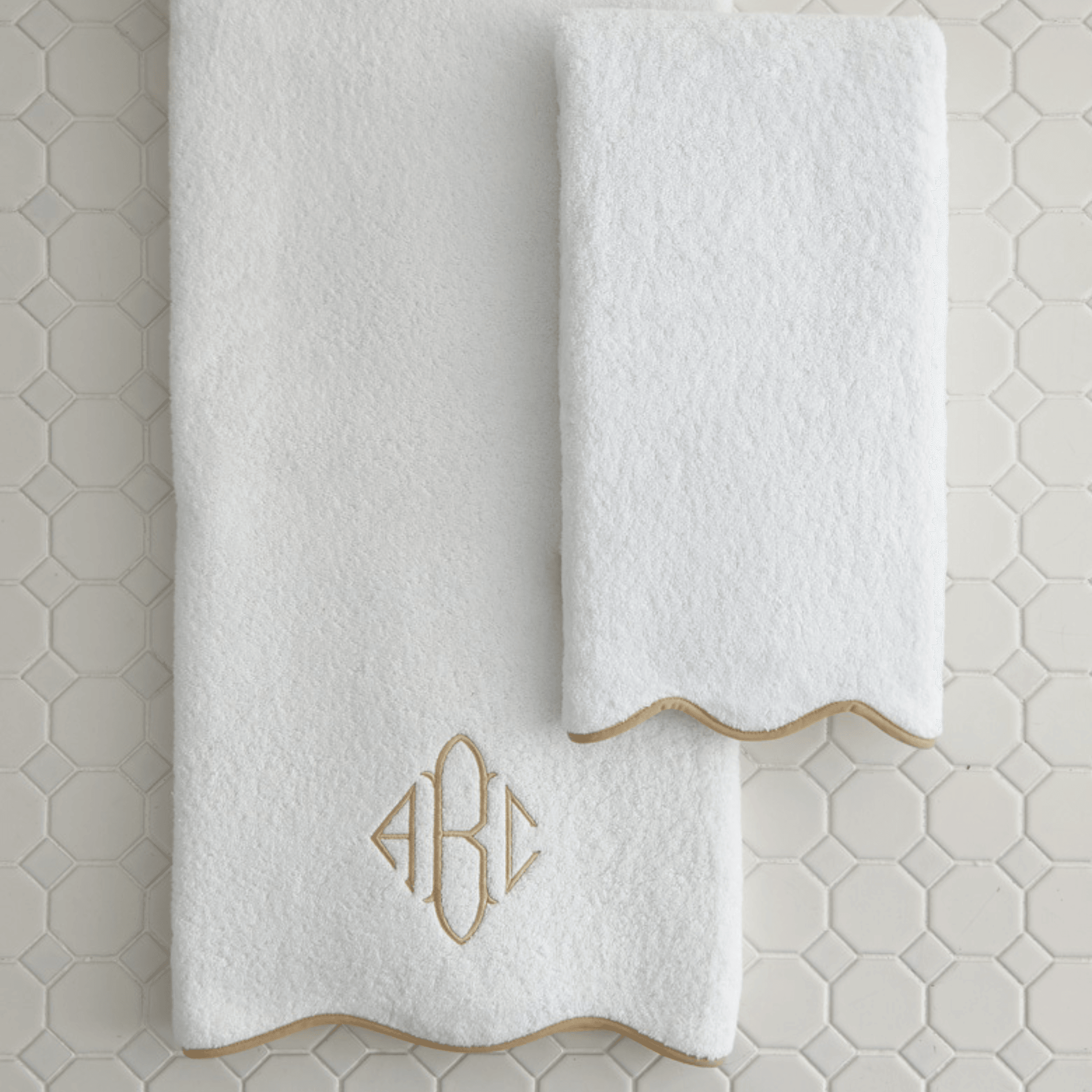 Monogrammed discount bathroom napkins