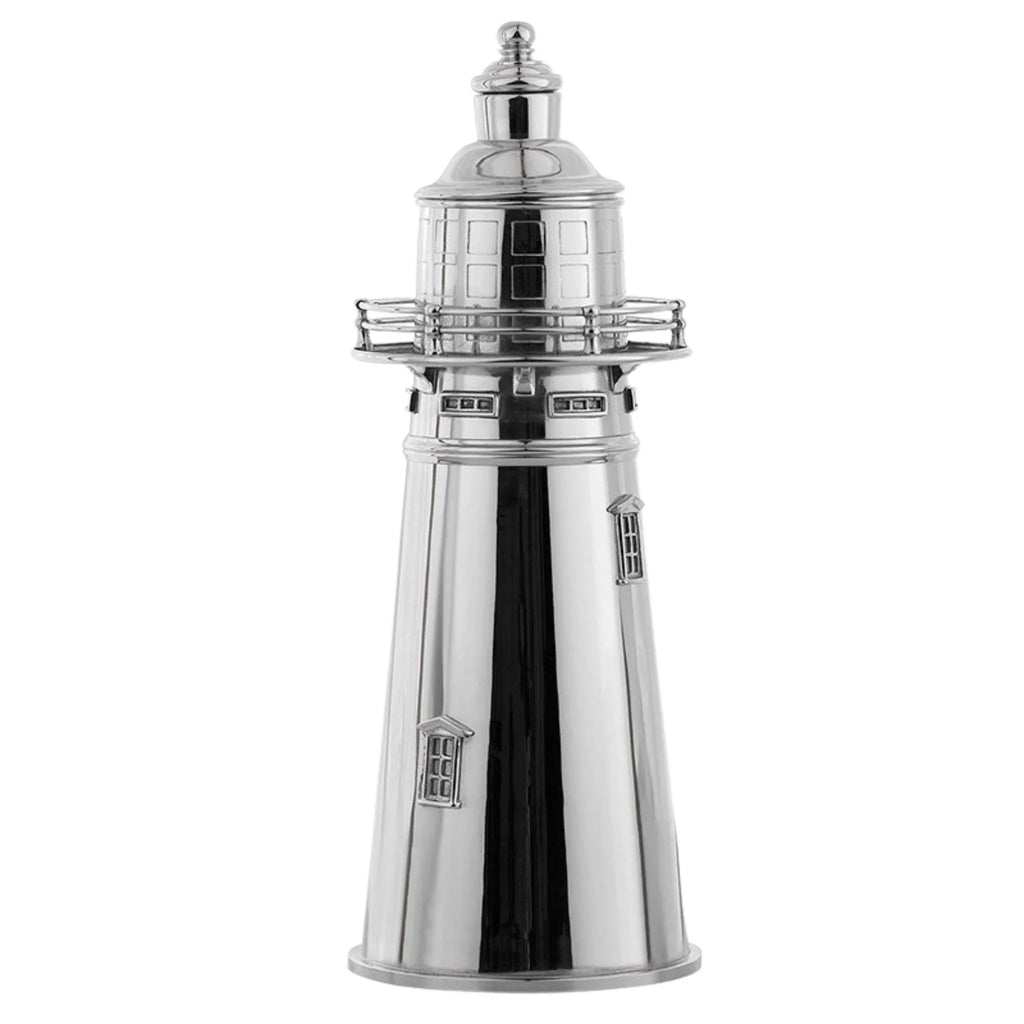 Polished Silver Lighthouse C. Shaker Model - Library Decor - The Well Appointed House