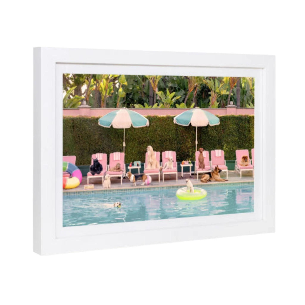 Pool Day, The Beverly Hills Hotel Mini Framed Print by Gray Malin - Photography - The Well Appointed House