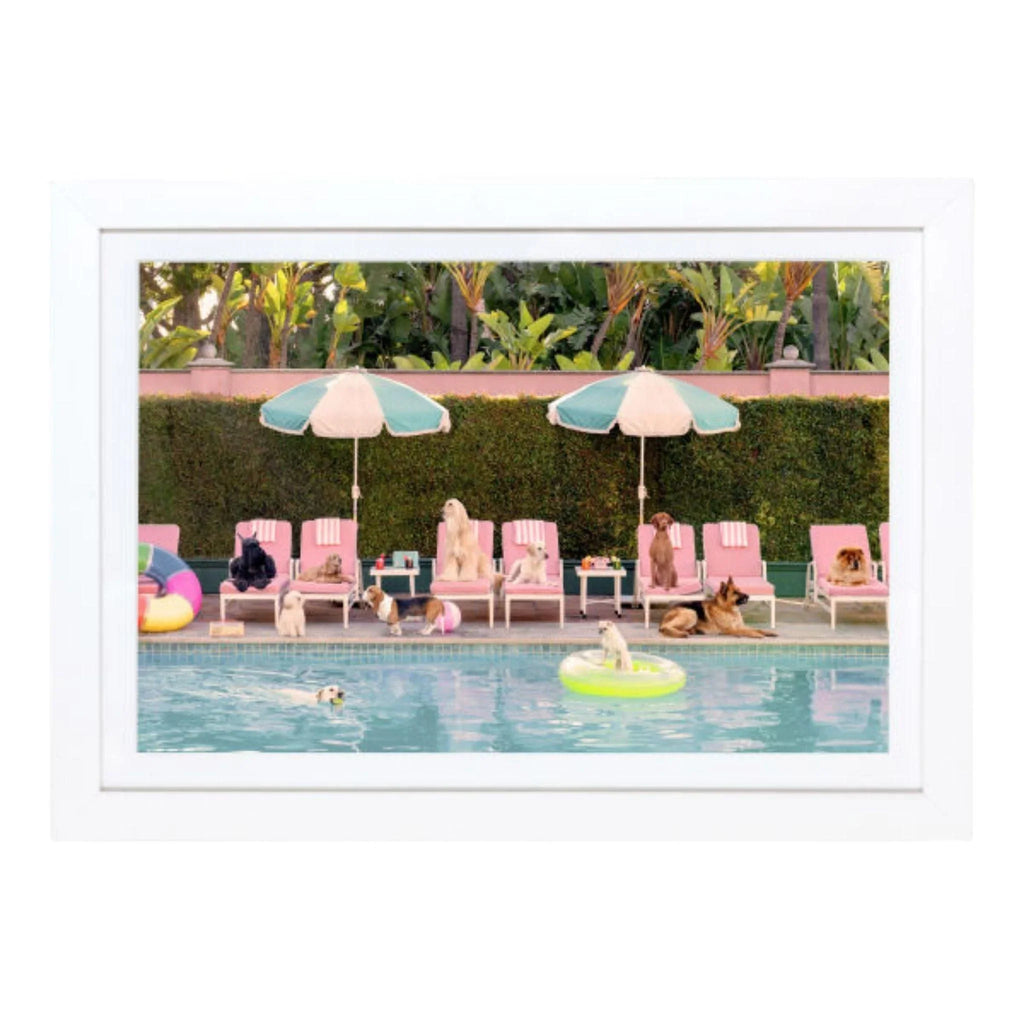 Pool Day, The Beverly Hills Hotel Mini Framed Print by Gray Malin - Photography - The Well Appointed House