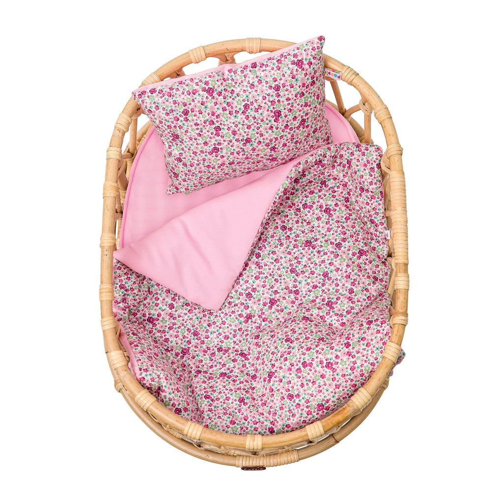 Poppie Crib + Bedding Set - Little Loves Dolls & Doll Accessories - The Well Appointed House