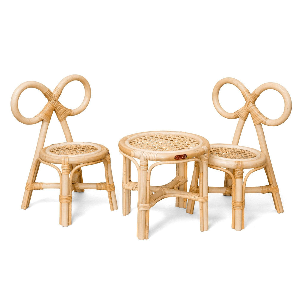 Poppie Mini Table & Chairs Set - Little Loves Dolls & Doll Accessories - The Well Appointed House