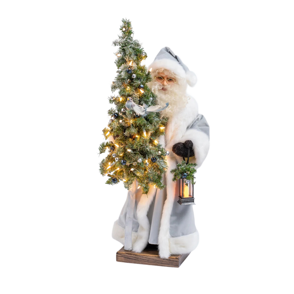 Postcard Santa Tabletop Christmas Decor - The Well Appointed House