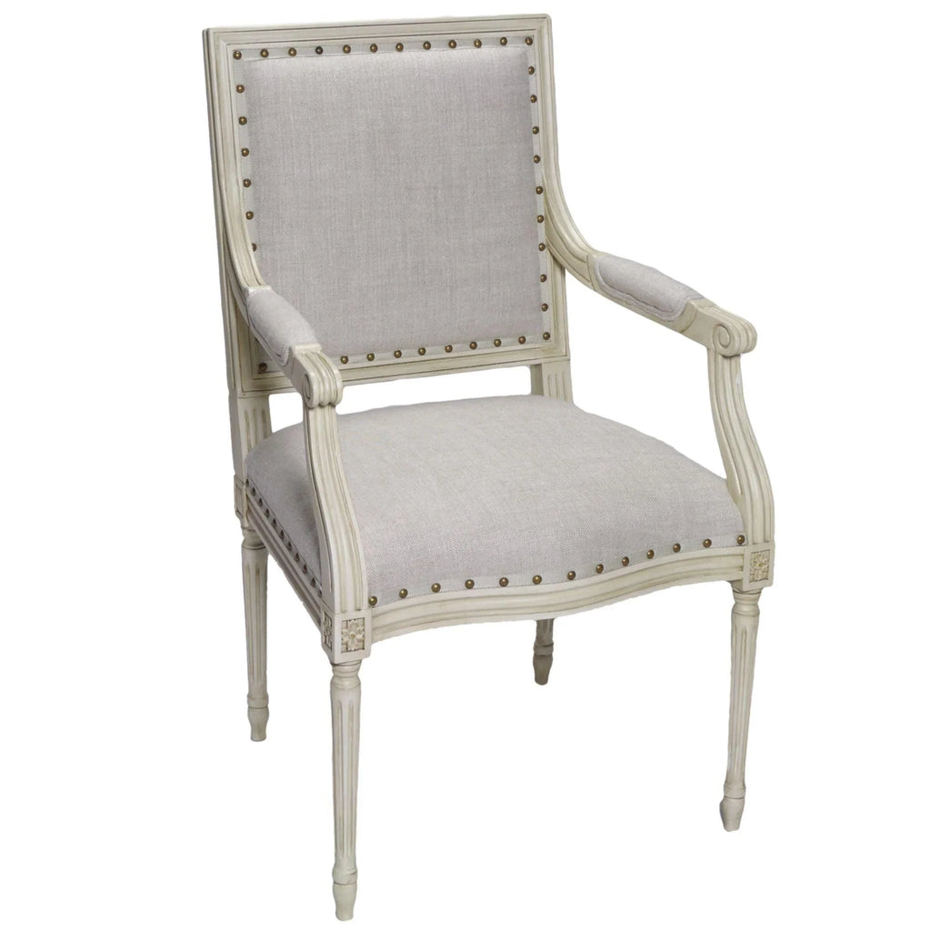 Prytania French Arm Chair - Accent Chairs - The Well Appointed House