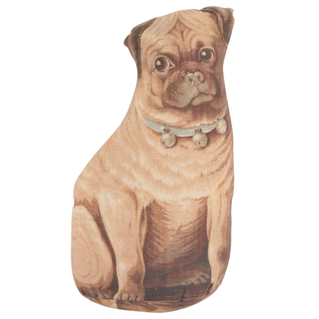 Large Vintage Pug Throw Pillow - The Well Appointed House