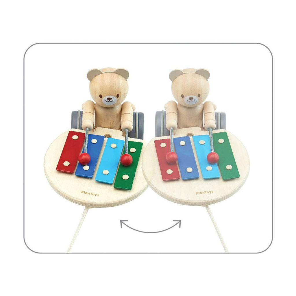 Pull Along Musical Bear - Little Loves Learning Toys - The Well Appointed House