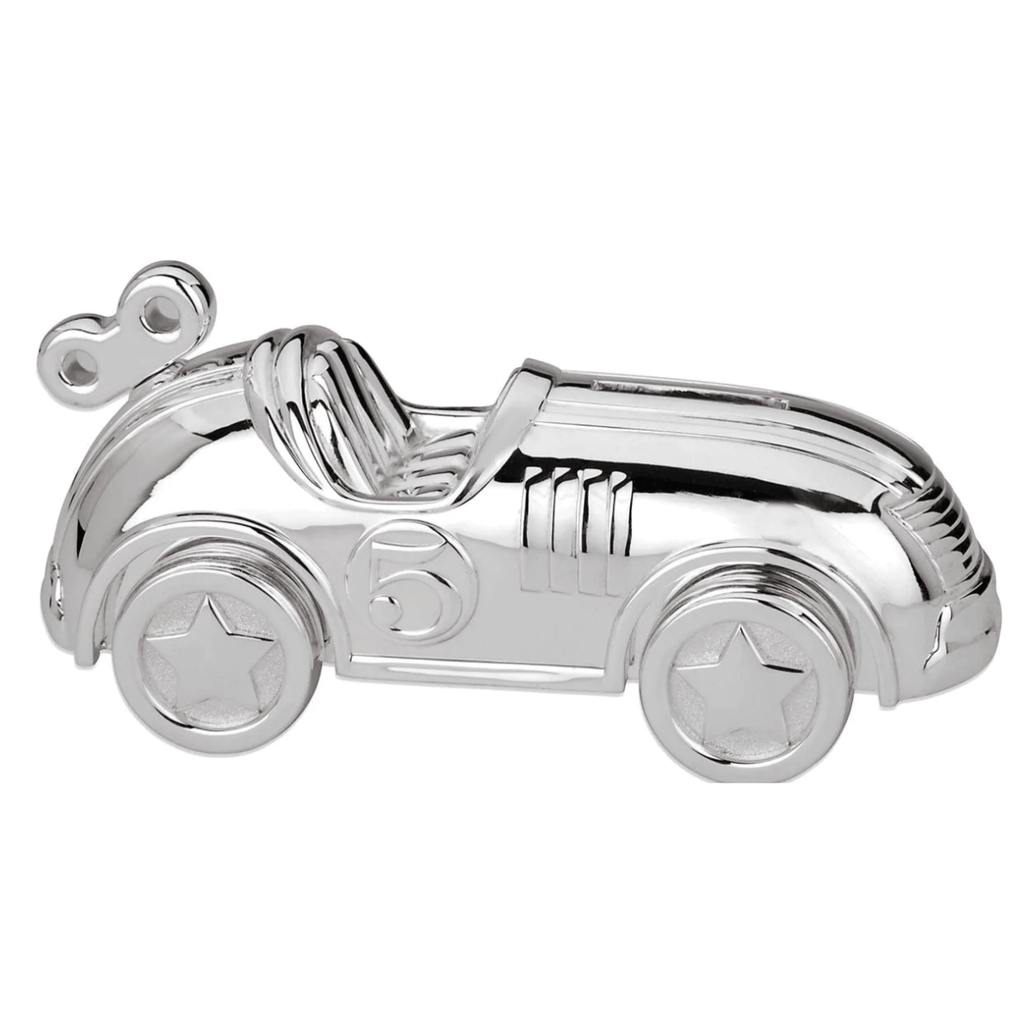 Race Car Silverplate Bank for Kids - Baby Gifts - The Well Appointed House