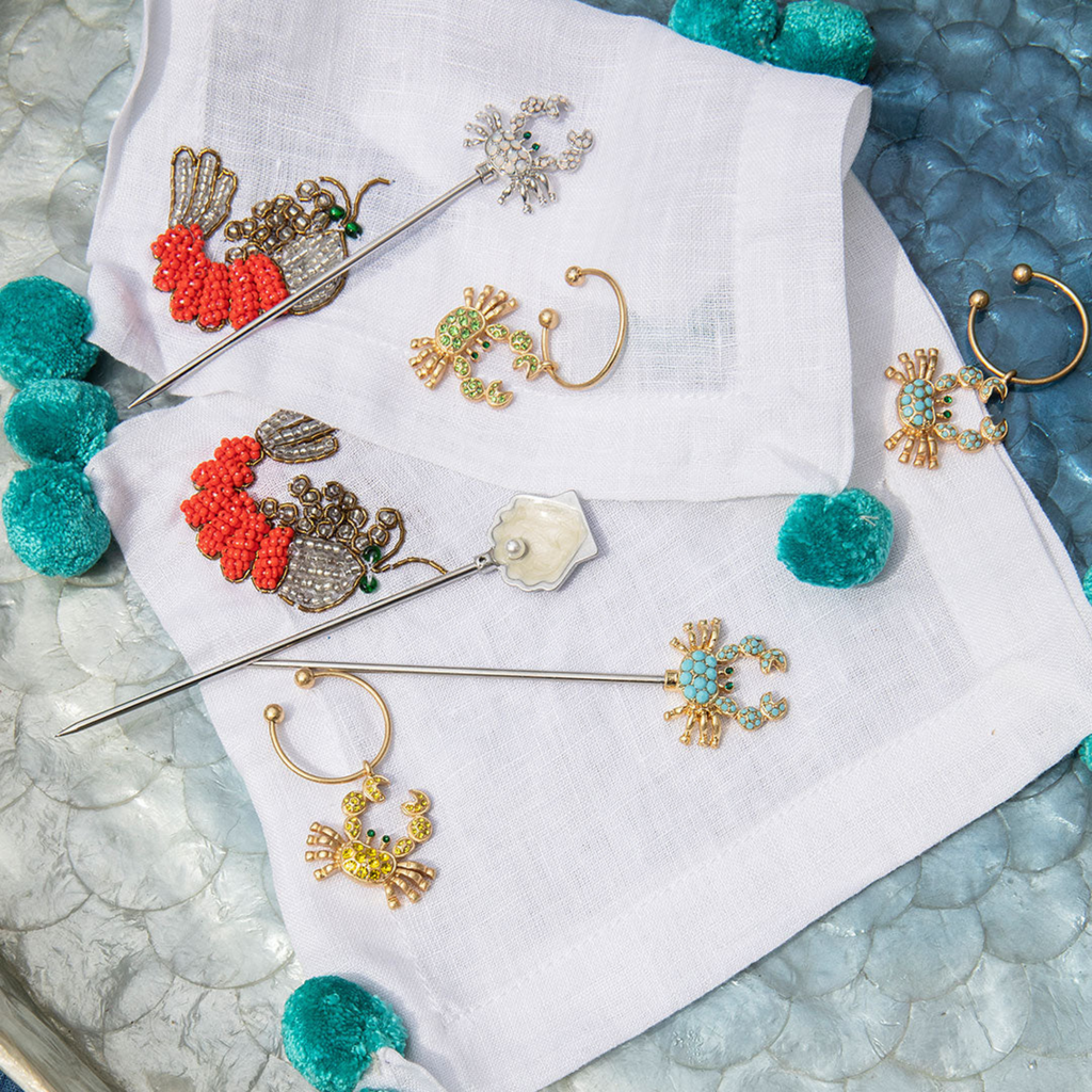 Crab cocktail picks, rainbow - The Well Appointed House 