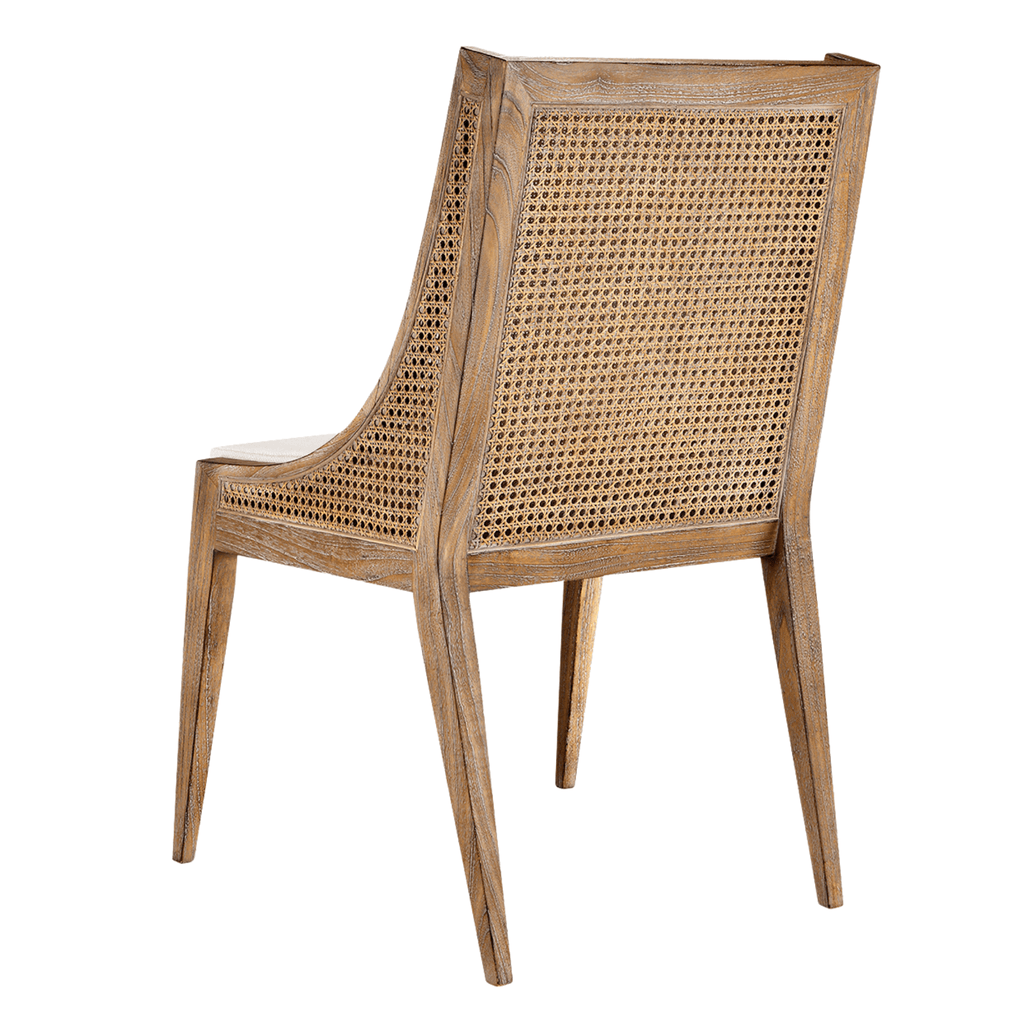 Raleigh Caned Armchair Chair in Driftwood - Dining Chairs - The Well Appointed House