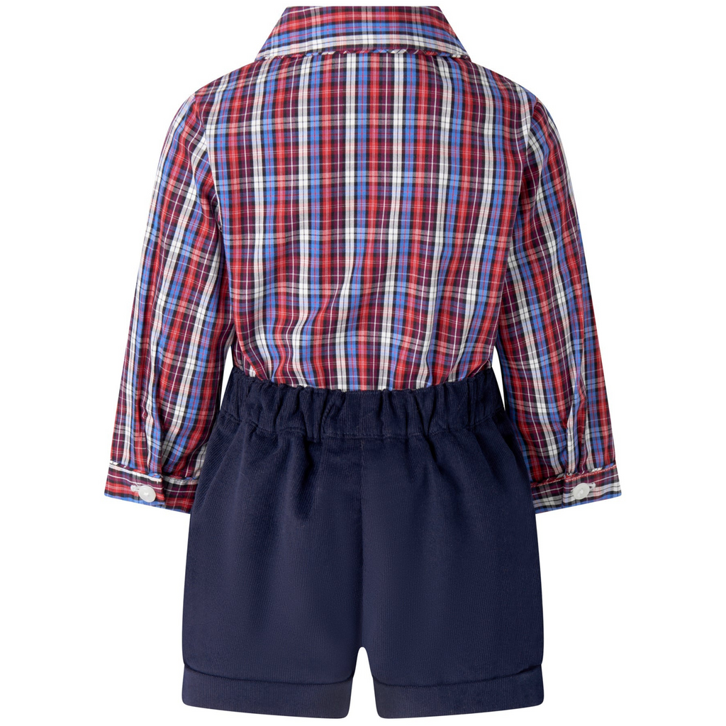 Red Check Shirt & Short Set - The Well Appointed House 