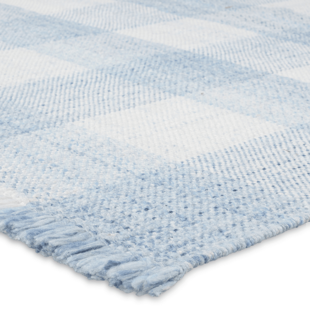 Respite Blue Plaid Handwoven Area Rug - Available in a Variety of Sizes - Rugs - The Well Appointed House