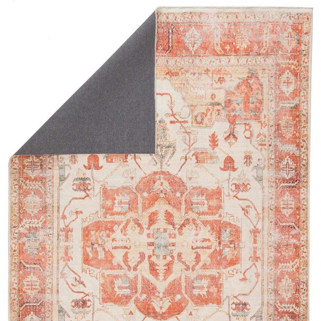 Rhoda Rea Rug in Orange and Gray - Rugs - The Well Appointed House