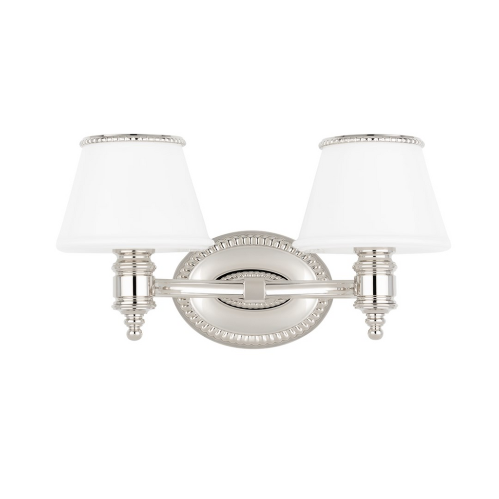 Richmond Polished Nickel Double Lamp Vanity Light - The Well Appointed House