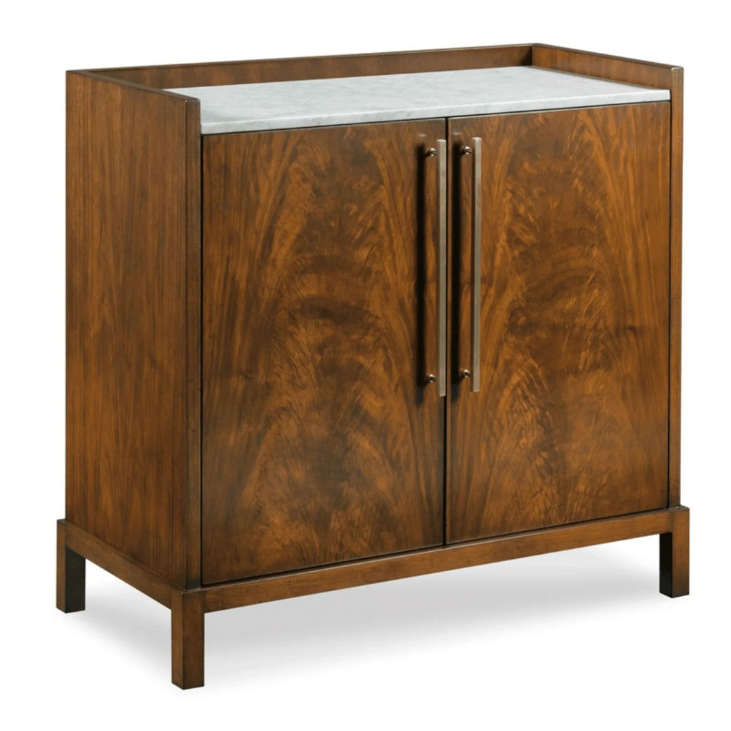 Ridge Marble Top Bar Cabinet - Bar & Serving Carts - The Well Appointed House
