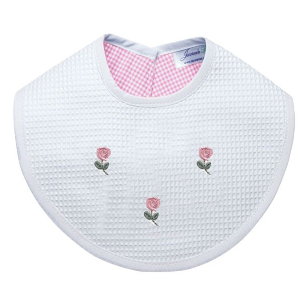 Bib in Rosebuds Pink - The Well Appointed House