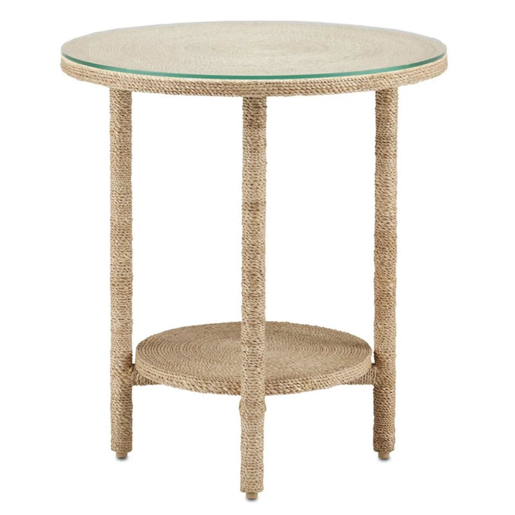 Round Abaca Rope Wrapped End Table - Side & Accent Tables - The Well Appointed House