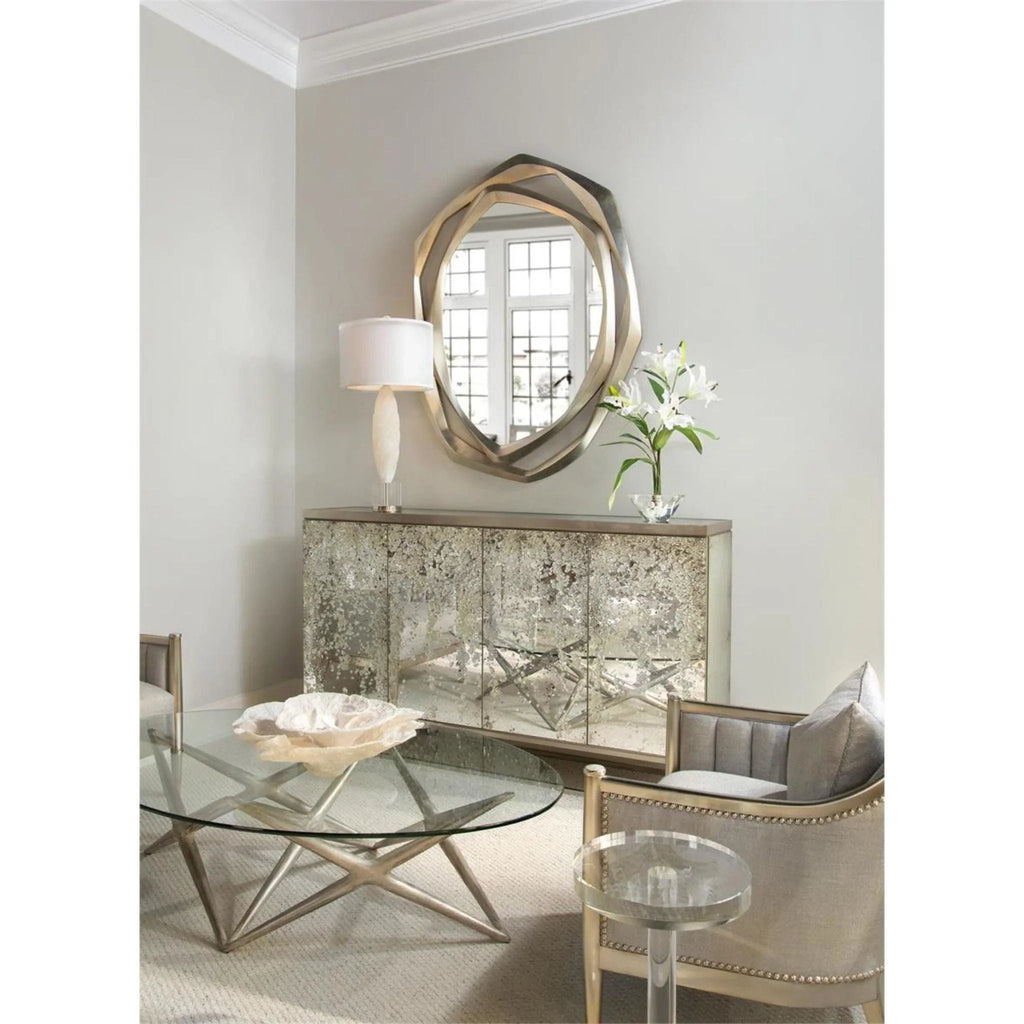 Round Crystal Martini Table - Side & Accent Tables - The Well Appointed House