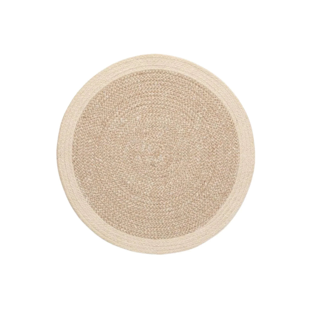 Round Dark Jute Woven Placemats - Placemats & Napkin Rings - The Well Appointed House