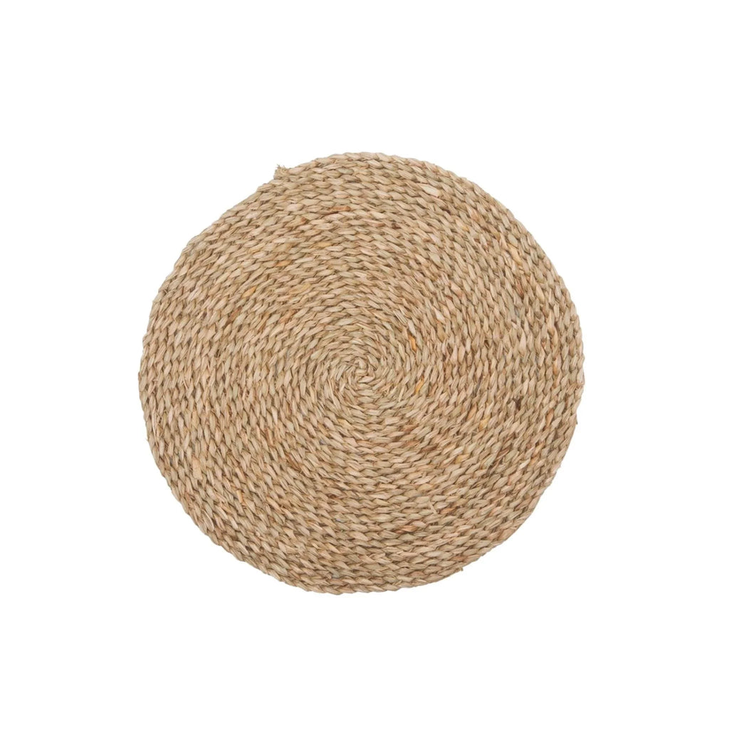 Round Natural Seagrass Placemats - Placemats & Napkin Rings - The Well Appointed House