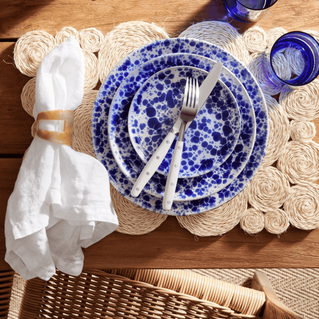 Royal Blue Splatter Stoneware Collection - Dinnerware - The Well Appointed House
