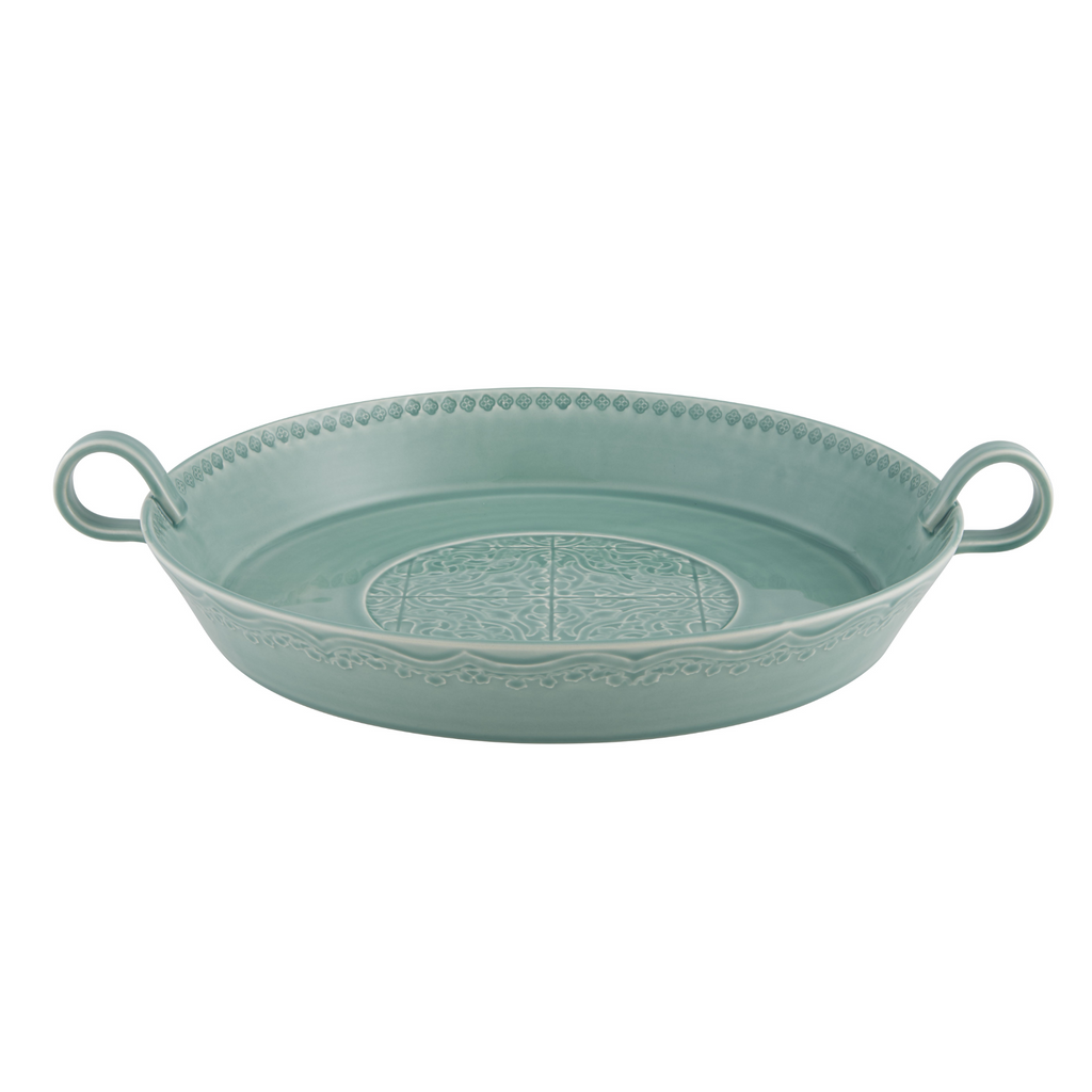 Rua Nova Salad Bowl With Handles, Morning Blue - The Well Appointed House