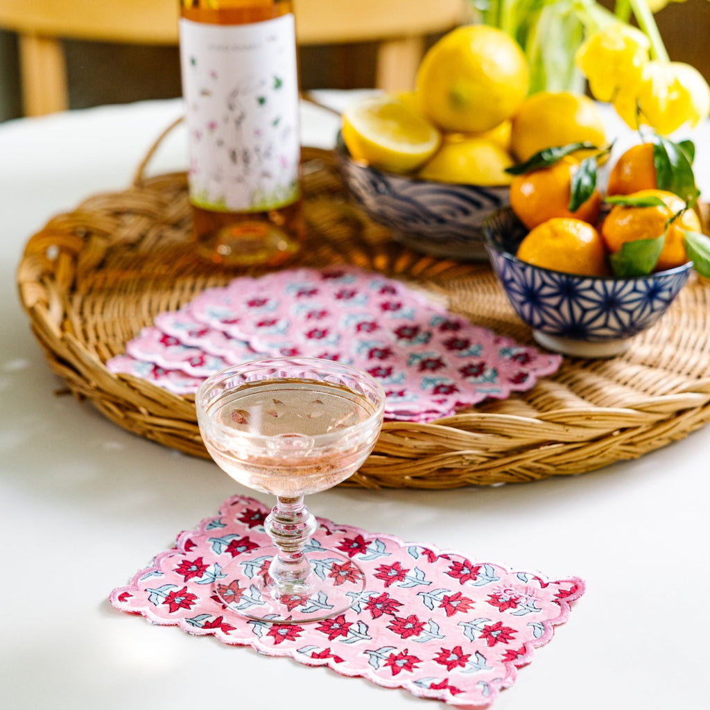 Sabrina Cocktail Napkins, Set of 6 - The Well Appointed House