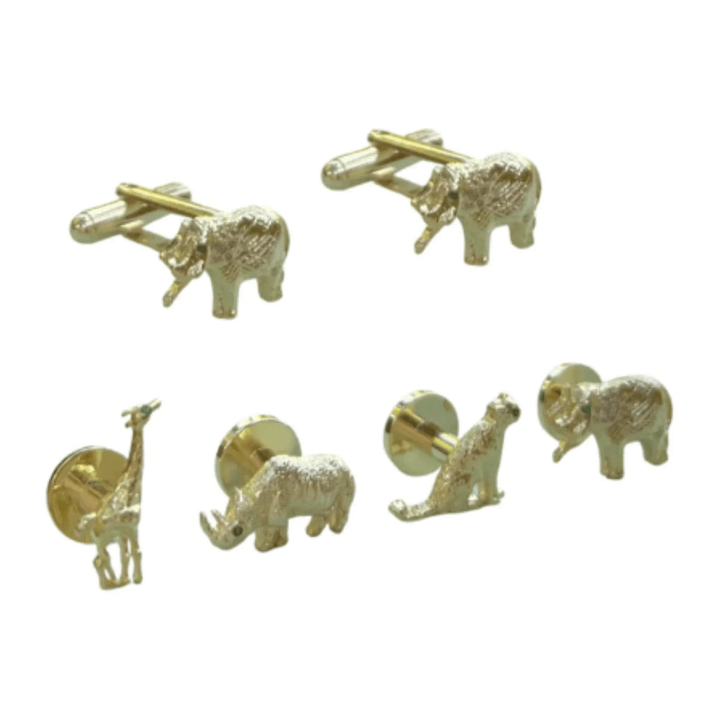 Safari Stud & Cufflink Set - Gifts for Him - The Well Appointed House