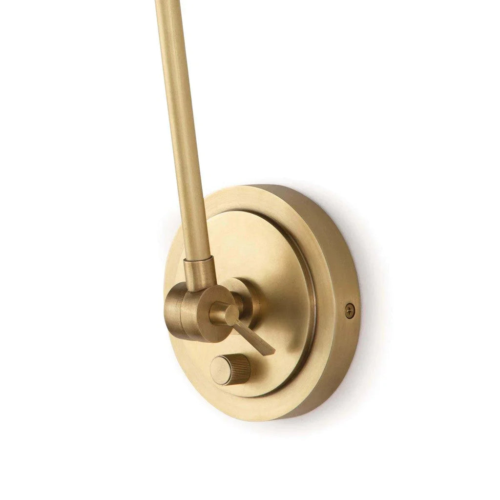 Sal Task Sconce (Natural Brass) - Sconces - The Well Appointed House
