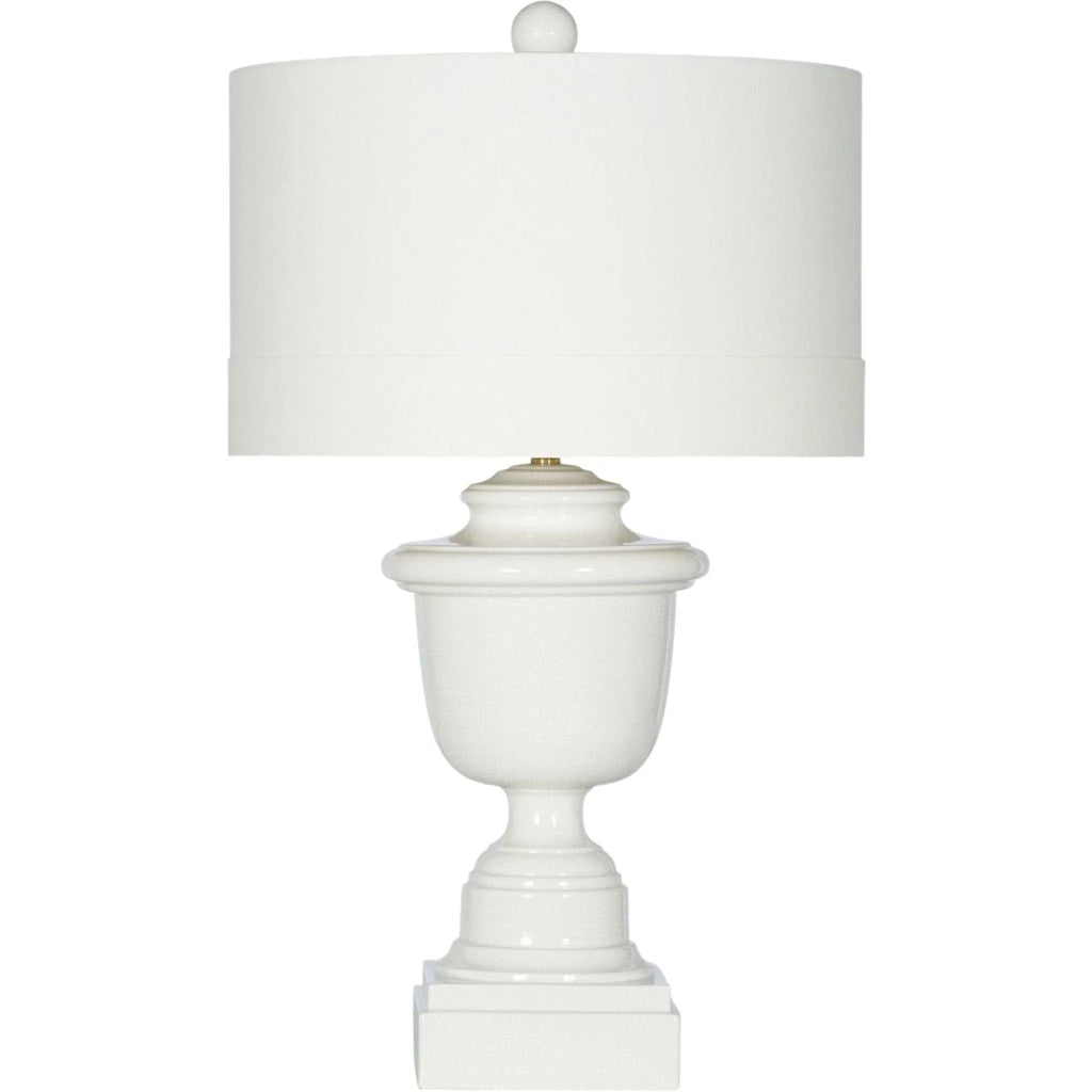San Simeon White Ceramic Table Lamp - Table Lamps - The Well Appointed House