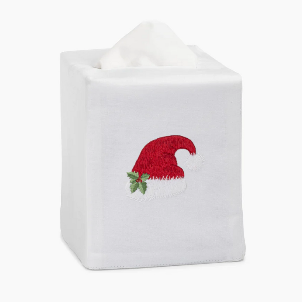 Set of Two Santa Hat Christmas Tissue Box Covers - The Well Appointed House